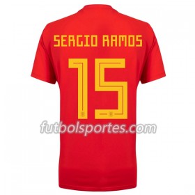 Camisetas España Ramos 15 Primera Equipacion Mundial 2018